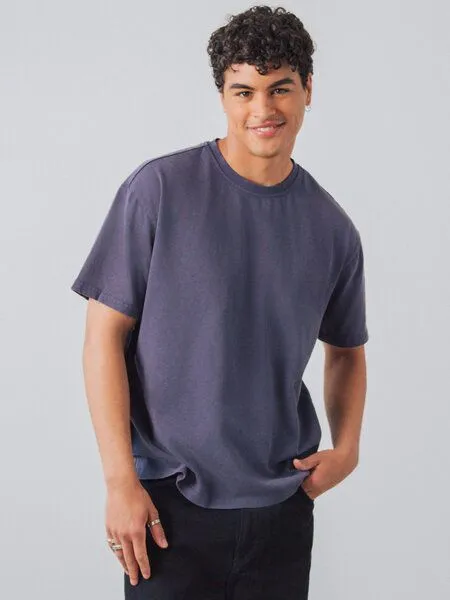 Honest Basics Honest Basics OG Shirt aus Bio- und recycelter Baumwolle, Indigo, – Produktbild 1 von 4