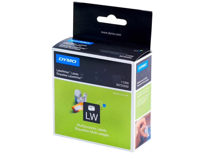 Dymo Thermo-Etiketten 51x19 abl.Vielzweck (1 Rolle à 500 Etiketten) – Produktbild 2 von 4