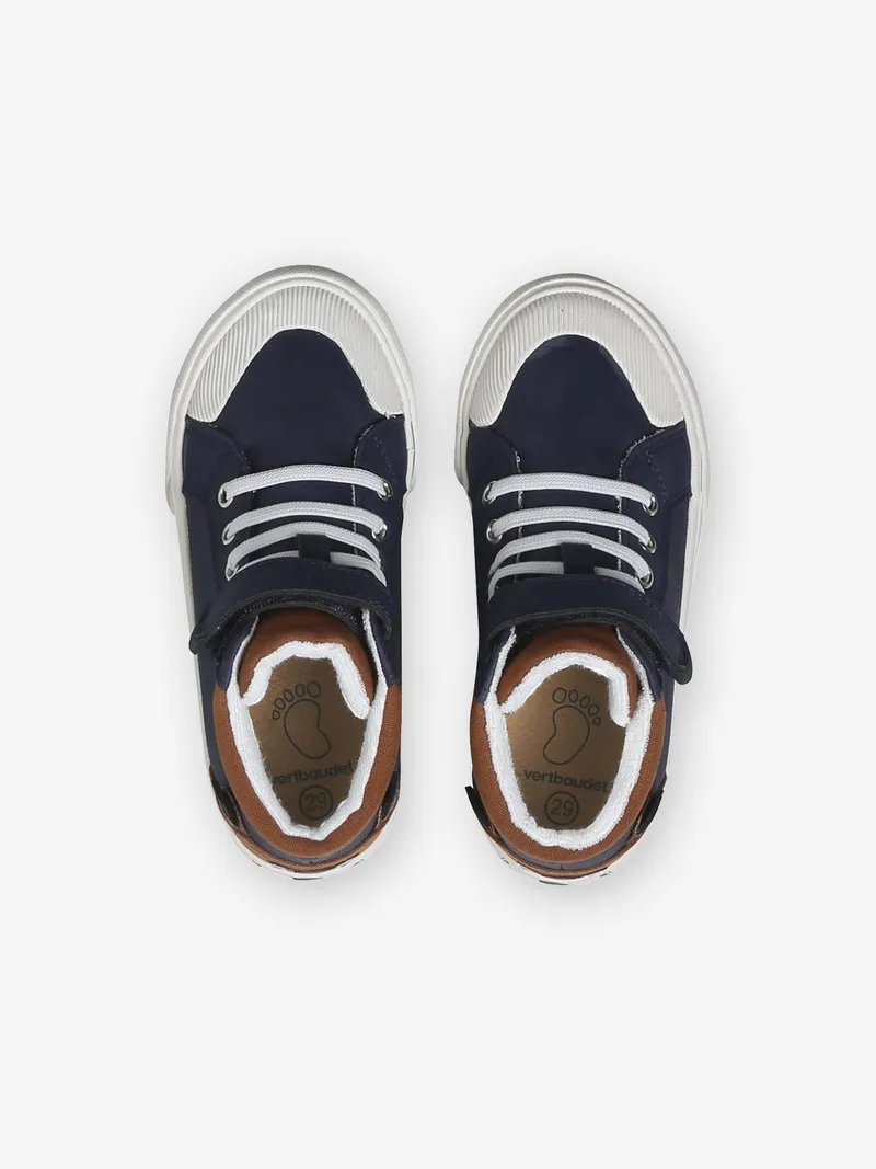 Vertbaudet Vertbaudet Kinder High Sneakers mit Anziehtrick, Marine, – Produktbild 4 von 4