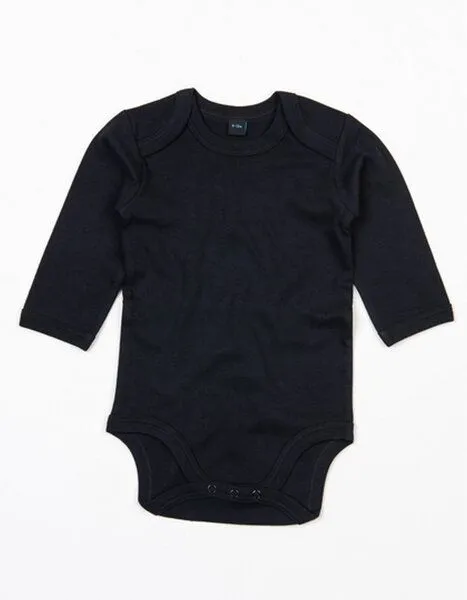 Babybugz Babybugz Baby Kimono Wickelbody Strampler Langarm, Schwarz, – Produktbild 1 von 2