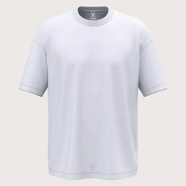 YTWOO YTWOO Oversized Herren T-Shirt, Weiß, – Produktbild 1 von 3