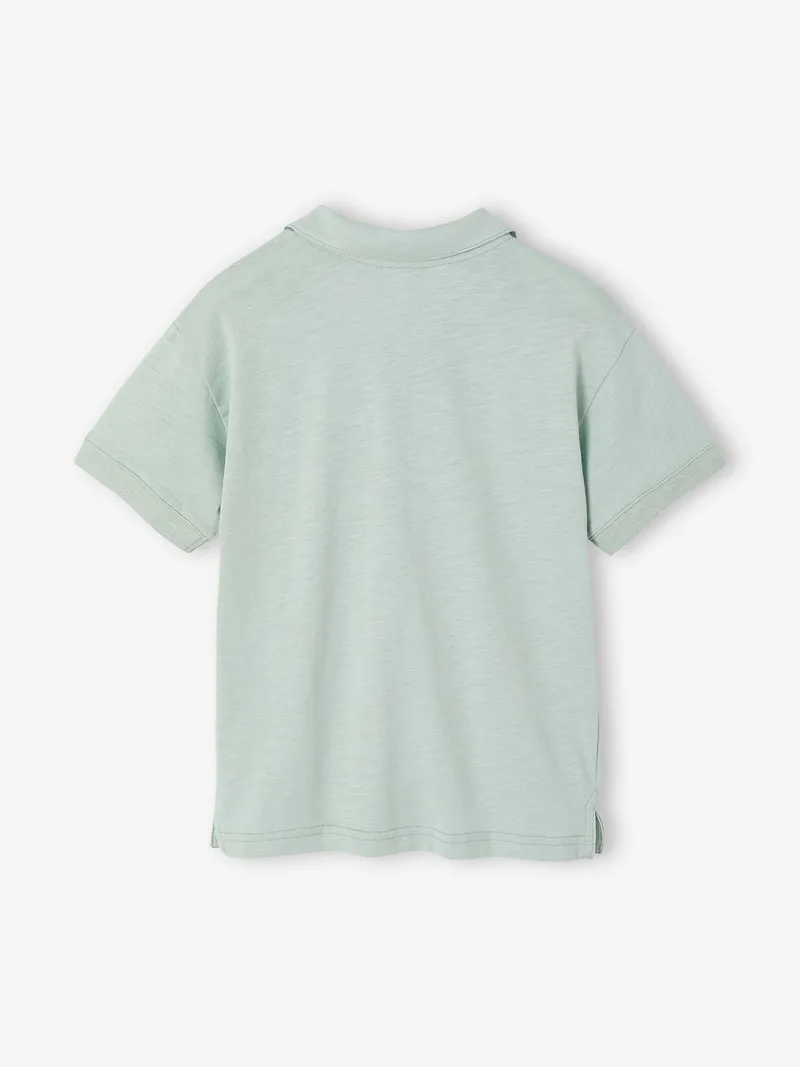 Vertbaudet Jungen Poloshirt klassisch, Mintgrün, – Produktbild 2 von 4