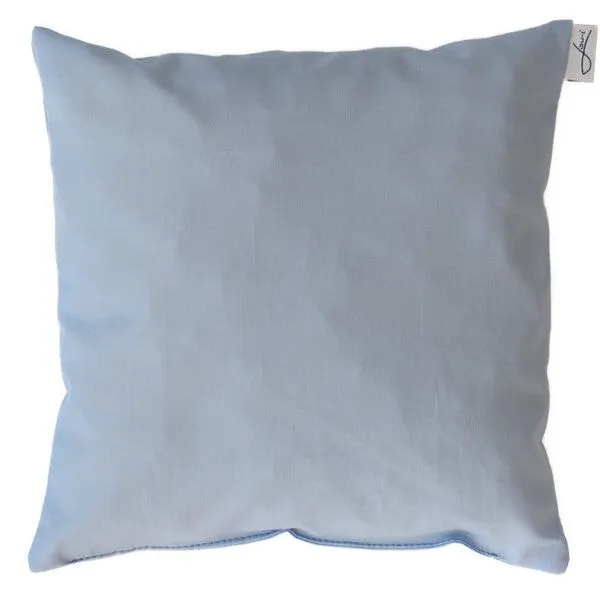 Lou-i Lou-i Zirbenkissen bio Baumwolle Made in Germany Frischer, angenehmer Zirbenholzduft, Baumwolle hellblau, – Produktbild 1 von 4
