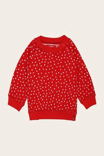 LANA Organic LANA Organic Wendepullover, Modell Momo, Tomate-ecru, – Produktbild 1 von 1