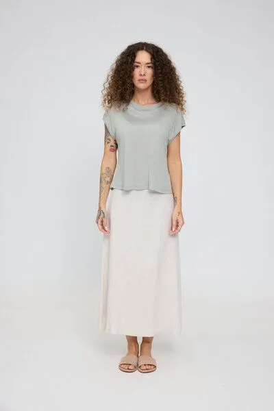 Mazine Mazine Lockeres T-Shirt, Aqua grey, – Produktbild 3 von 4