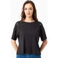 ORGANICATION ORGANICATION T-Shirt aus TENCEL Modal und Bio-Baumwolle, Black, – Produktbild 1 von 1