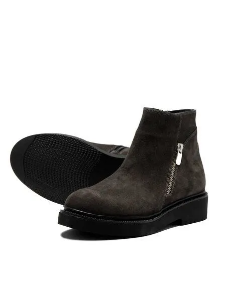 Grand Step Shoes Grand Step Shoes Damen Zip Boots Rena, Grau, – Produktbild 2 von 4