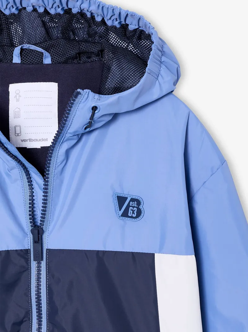 Vertbaudet Jungen Regenjacke, Mittelblau, – Produktbild 3 von 3