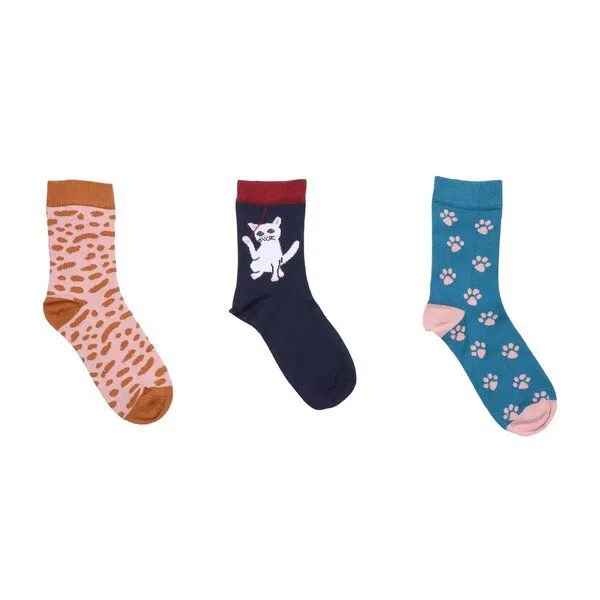 Walkiddy Baby & Kinder Socken GOTS zertifiziert Bio-Baumwolle Katzenmotive weich elastisch – Walkiddy – Produktbild 1 von 3