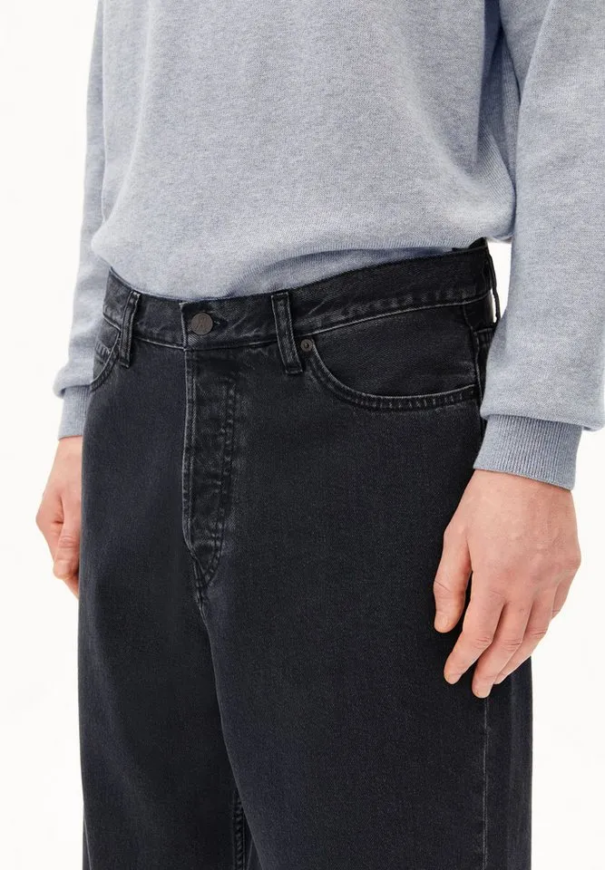 ARMEDANGELS ARMEDANGELS Weite Jeans JAAMEO (Non-Stretch, Baggy Fit) Mid waist, Schwarz, – Produktbild 3 von 5
