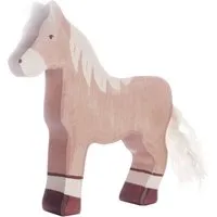 Holztiger Holztiger Holzfigur "Pferd, stehend, hellbraun" Auf dem Bauernhof Maße 14 x 2,8 x 15,5 cm – Produktbild 1 von 1