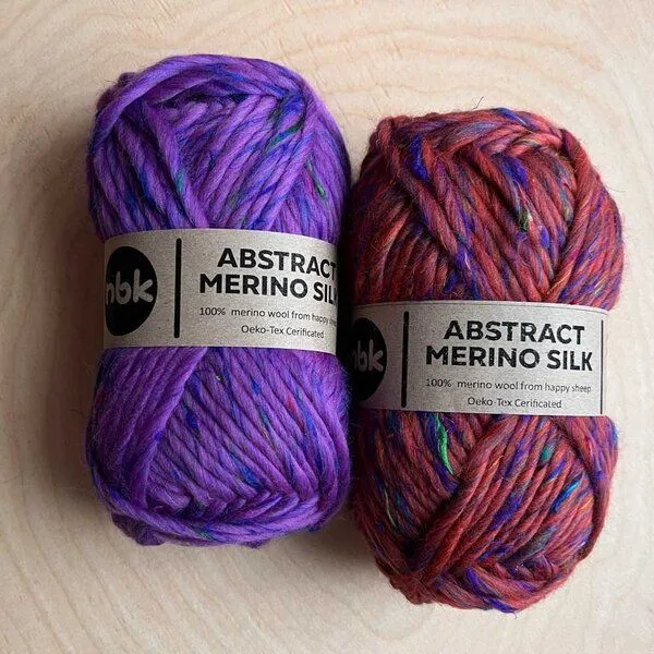 PANAPUFA PANAPUFA Merino-Seidengarn Wolle, Miro silber blau, – Produktbild 2 von 4