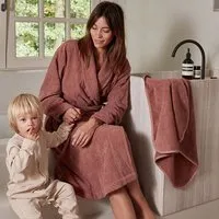 Yumeko Bademantel Mini Dots "Yumeko" aus Bio-Baumwolle, Blush rose, – Produktbild 1 von 1