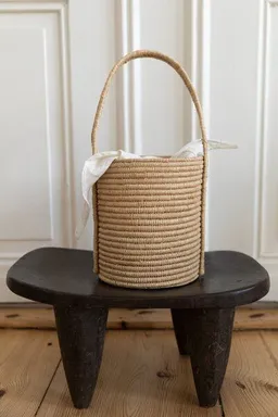 The Slow Label The Slow Label Korbtasche aus Raffia / Handgemacht in Marokko – Produktbild 1 von 1