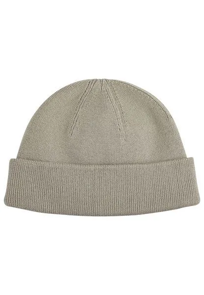 MELA MELA Feinstrick Mütze kurz Style LESH aus 100% Bio-Baumwolle, Green clay, – Produktbild 1 von 4