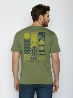 GreenBomb GREENBOMB Camp Mode Fusion - Lässiges Oversize-T-Shirt aus Bio-Baumwolle / hochwertiger Print / GOTS / Fair & Vegan – Produktbild 1 von 1