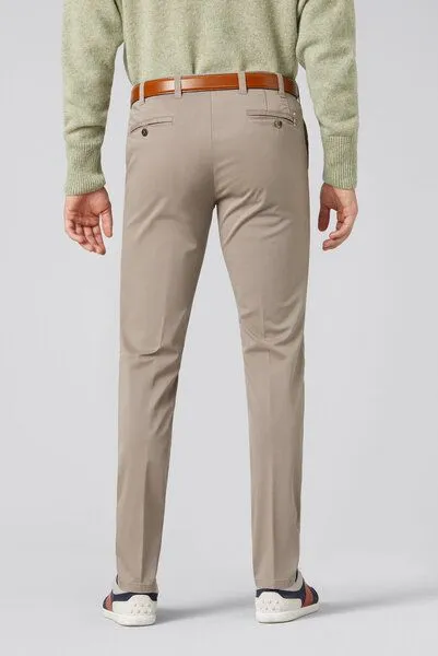 Meyer MEYER Fairtrade Baumwollchino, Braun (taupe), – Produktbild 3 von 4
