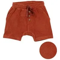 People Wear Organic People Wear Organic Frottee-Shorts mit Kokosknöpfen, terracotta-farben, aus Bio-Baumwolle – Produktbild 1 von 1