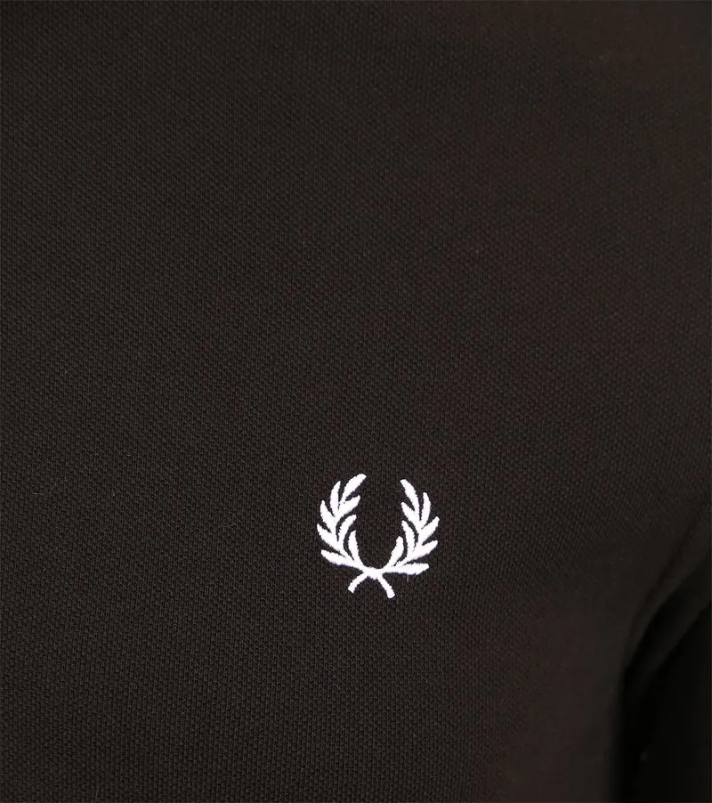 Fred Perry Fred Perry Langarm-Poloshirt Schwarz 350 - Größe L, Schwarz, – Produktbild 3 von 4