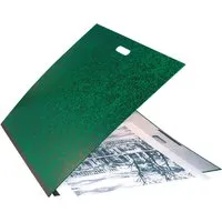Exacompta 5 Exacompta Zeichenmappe mit Stoffband und Griff, 500 x 650 mm, grün – Produktbild 1 von 1