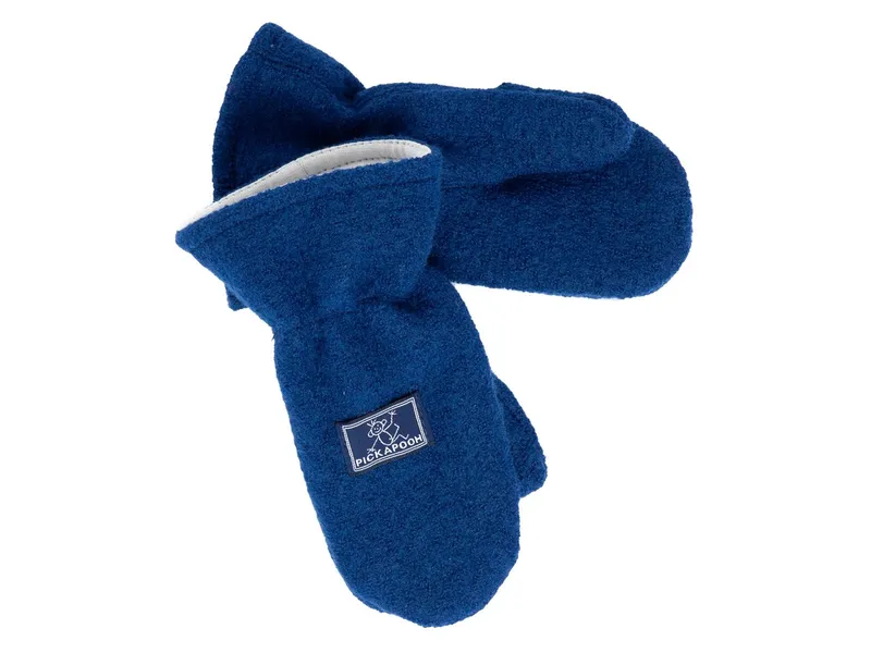 Pickapooh Pickapooh Kinder Fäustlinge Bio-Schurwolle marine Gr.3 (2 bis 4 Jahre), Blau, – Produktbild 1 von 1