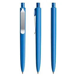 prodir prodir® Druckkugelschreiber DS8 Soft Touch PSR Push, blaue Mine, blau – Produktbild 1 von 1