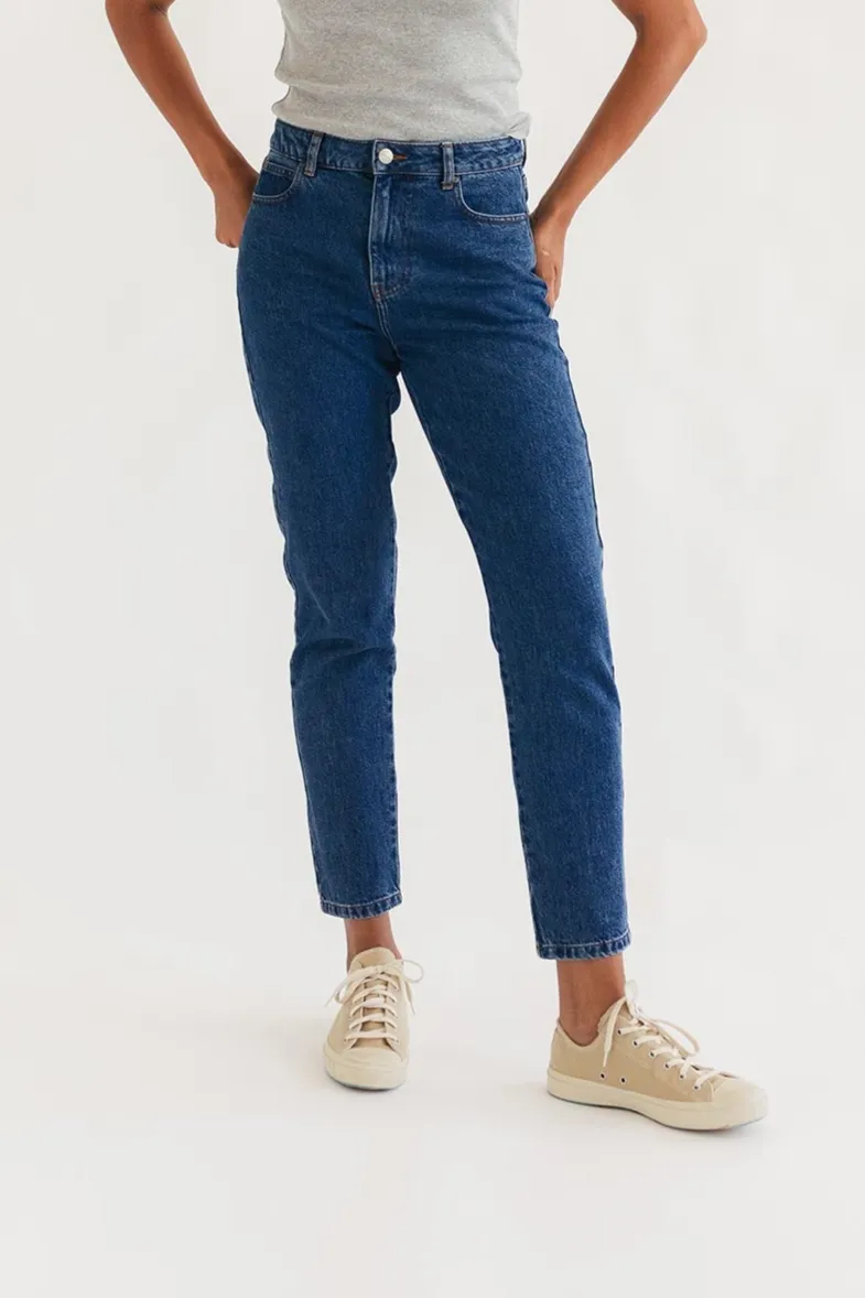 TWOTHIRDS TWOTHIRDS Damen vegan Jeans Nakholmen, Dunkelblau, – Produktbild 2 von 2
