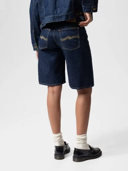 Nudie Jeans Nudie Jeans Jeans-Shorts Meja Rinse Dark Blue – Produktbild 4 von 4