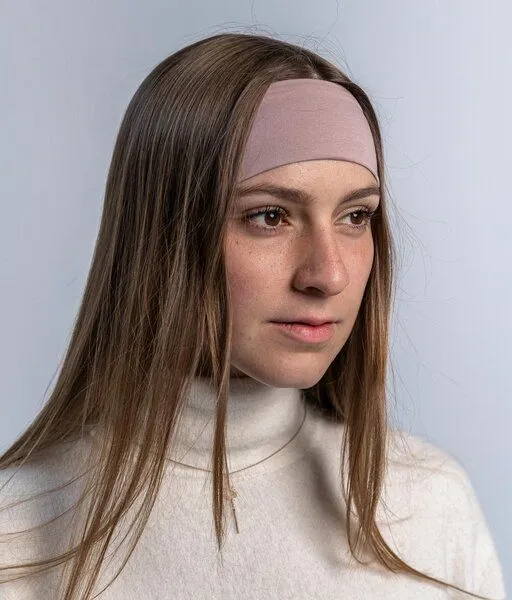 obumi obumi STIRNBAND SCHMAL AUS BIO JERSEY IN VIELEN FARBEN, Woodrose, – Produktbild 2 von 4