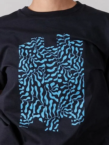 FANTASTIC REALITY STUDIOS Fantastic Reality Studios The Ocean T-Shirt – Bio-Baumwolle, Unisex, Blau, – Produktbild 3 von 4