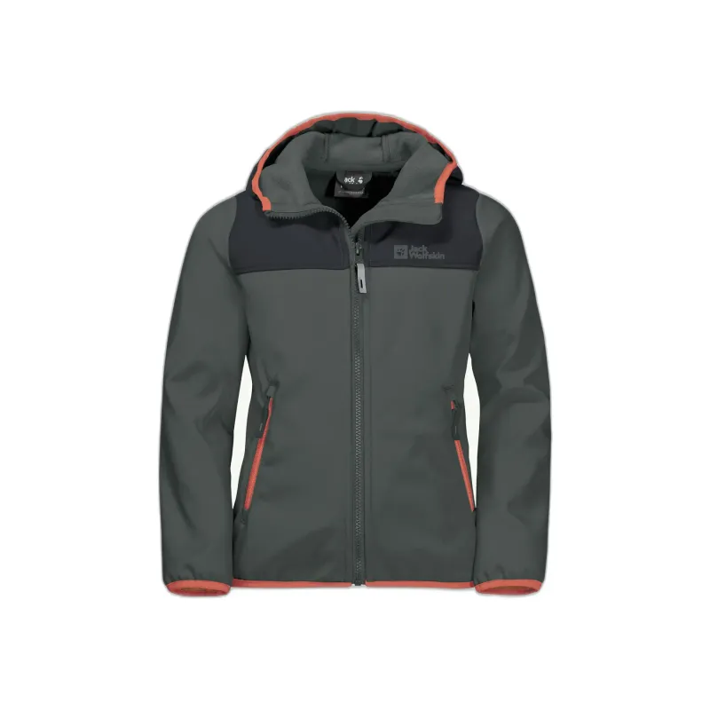 Jack Wolfskin Wasserdichte Kinderjacke Jack Wolfskin Fourwinds, Vert, – Produktbild 1 von 1
