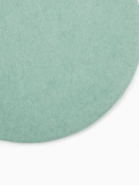 myfelt myfelt Flachfilz Sitzauflage (⌀ 36 cm, 36 x 36 cm), Türkis (fine), – Produktbild 2 von 4