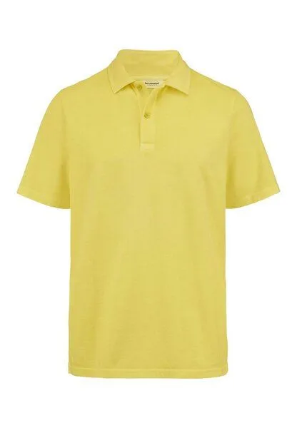 hessnatur hessnatur Polo Regular aus reiner Bio-Baumwolle, Limone, – Produktbild 3 von 4