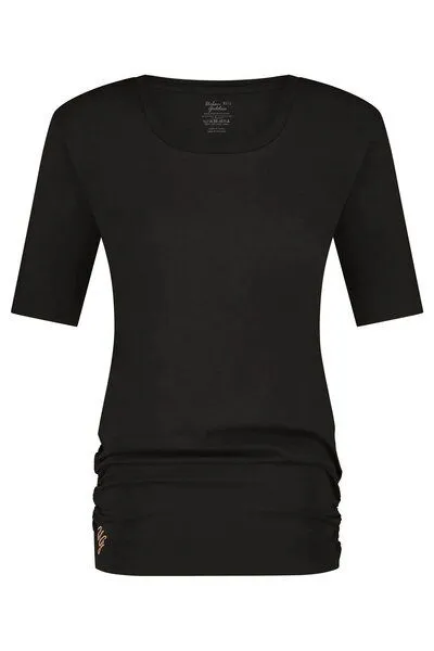 Urban Goddess Urban Goddess Dry Fit Yoga Shirt Kami, Onyx black (schwarz), – Produktbild 4 von 4