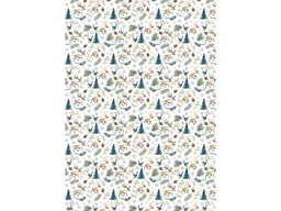 5 Bogen Recycling Geschenkpapier "Nordic Winter" 50 x 70 cm, 80g/m² – Produktbild 1 von 1