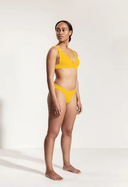 Oy Oy Bikini Hose „Oroshi“ gerippt, Sonnengelb, – Produktbild 3 von 4