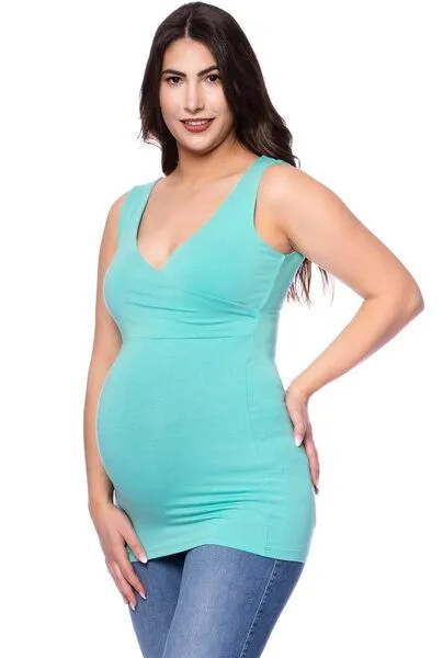 Milchshake Milchshake VARIO Cache-Coeur Umstands- und Stilltop, Meeresgrün, – Produktbild 1 von 4
