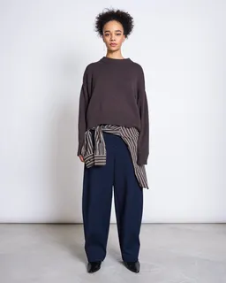 JAN N JUNE JAN 'N JUNE Damen vegan Pullover Yagmur Zartbitter – Produktbild 1 von 1