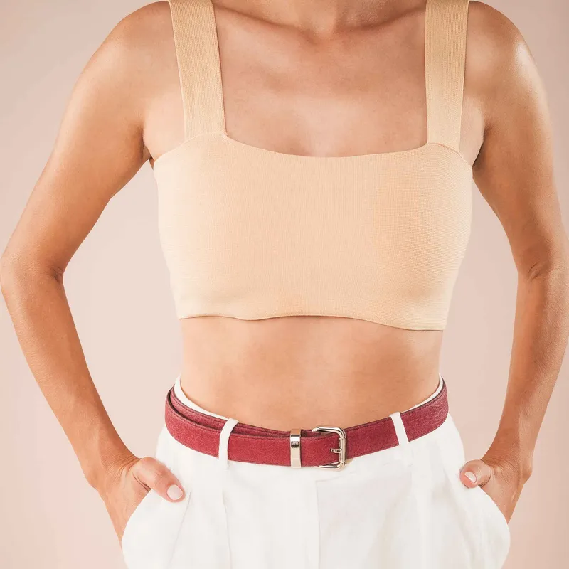 NAE NAE Damen vegan Gürtel Saldes Rot, Dunkelrot, – Produktbild 1 von 2