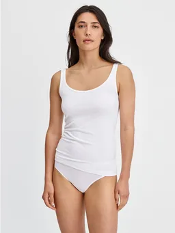 CALIDA CALIDA Shirttop Essential Cotton Baumwoll-Mix, Single Jersey, elastisch, Rundhalsausschnitt – Produktbild 1 von 1