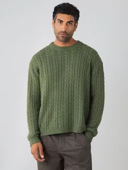 Honest Basics Honest Basics Herren Zopfstrickpullover aus 100% Bio-Baumwolle – Produktbild 1 von 1