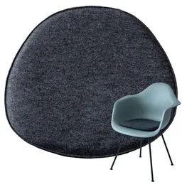 easy and green easy and green Sitzkissen Filz Oval | aus upcycling rPET Filz | Rutschfest | 40 x 36cm – Produktbild 1 von 1