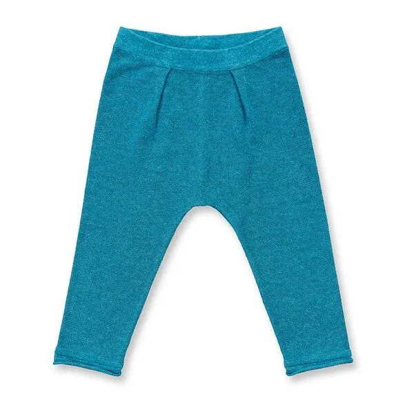 Sense Organics Sense Organics Baby Strickleggings, Modell PABLO, Helles türkis, – Produktbild 1 von 3