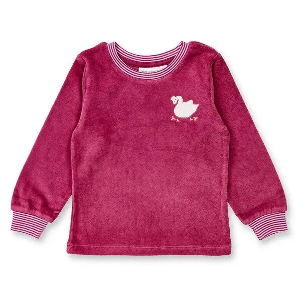 Sense Organics Sense Organics Kinder Velours Schlafanzug, Modell LONG JOHN VELOUR, 700142, – Produktbild 2 von 4