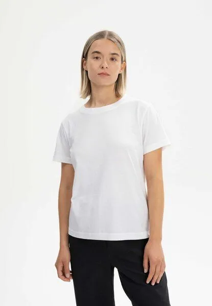 MELA MELA T-Shirt Style KHIRA aus 100% Bio-Baumwolle, Weiß, – Produktbild 1 von 4