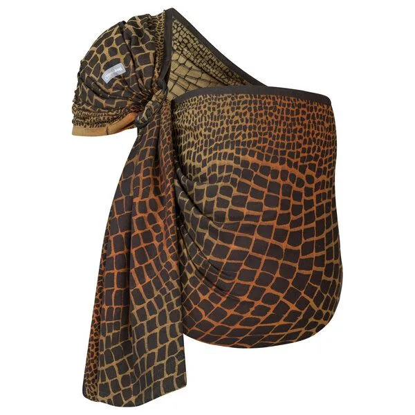 Hoppediz Hoppediz Babytragetuch - Ring-Sling kbA, Darwin black, – Produktbild 1 von 4