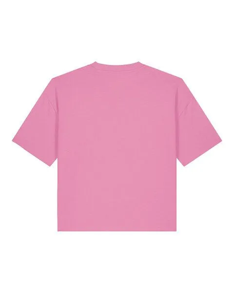 THE FACE OF ELEMENTS The Face of Elements Essential - Relaxed Boxy Fit T-Shirt aus 100% Bio-Baumwolle, Bubble gum (pink), – Produktbild 4 von 4