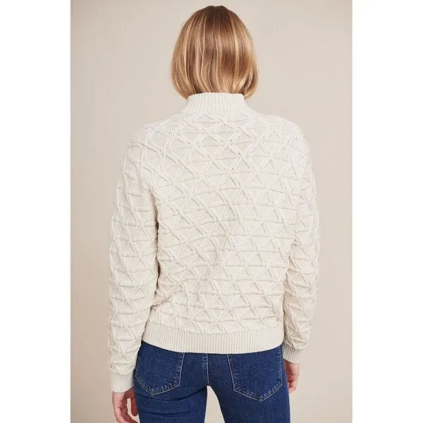 Basic Apparel Basic Apparel Strickpullover - Pullover Mira - aus Bio Baumwolle, Natur (birch), – Produktbild 3 von 4