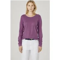 HempAge HempAge Damen Langarm-Shirt Lene Hanf/Bio-Baumwolle, Purple, – Produktbild 1 von 2
