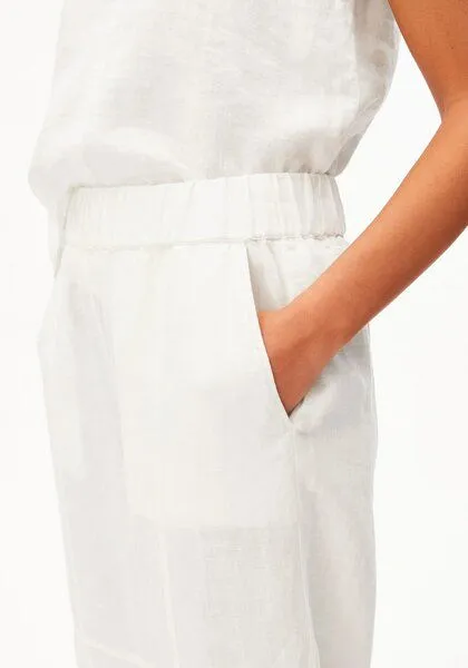 ARMEDANGELS ARMEDANGELS LEINEN BLUSEN-TOP aus 100% Leinen, White, – Produktbild 2 von 2